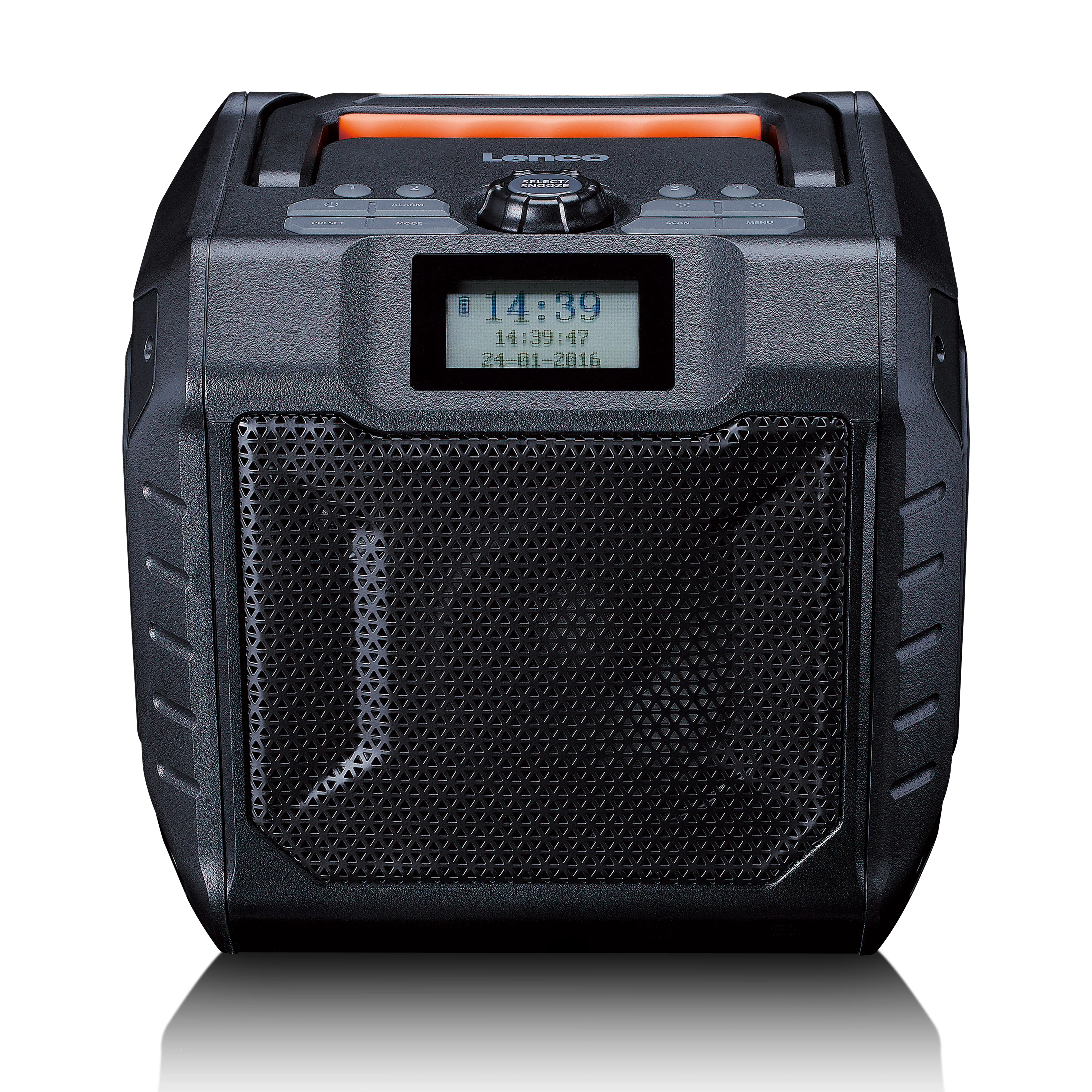 LENCO ODR-160GY - Krachtige draagbare outdoor DAB+/FM radio met Bluetooth® - IPX5 waterbestendig - Bouwradio - Grijs - Image 4