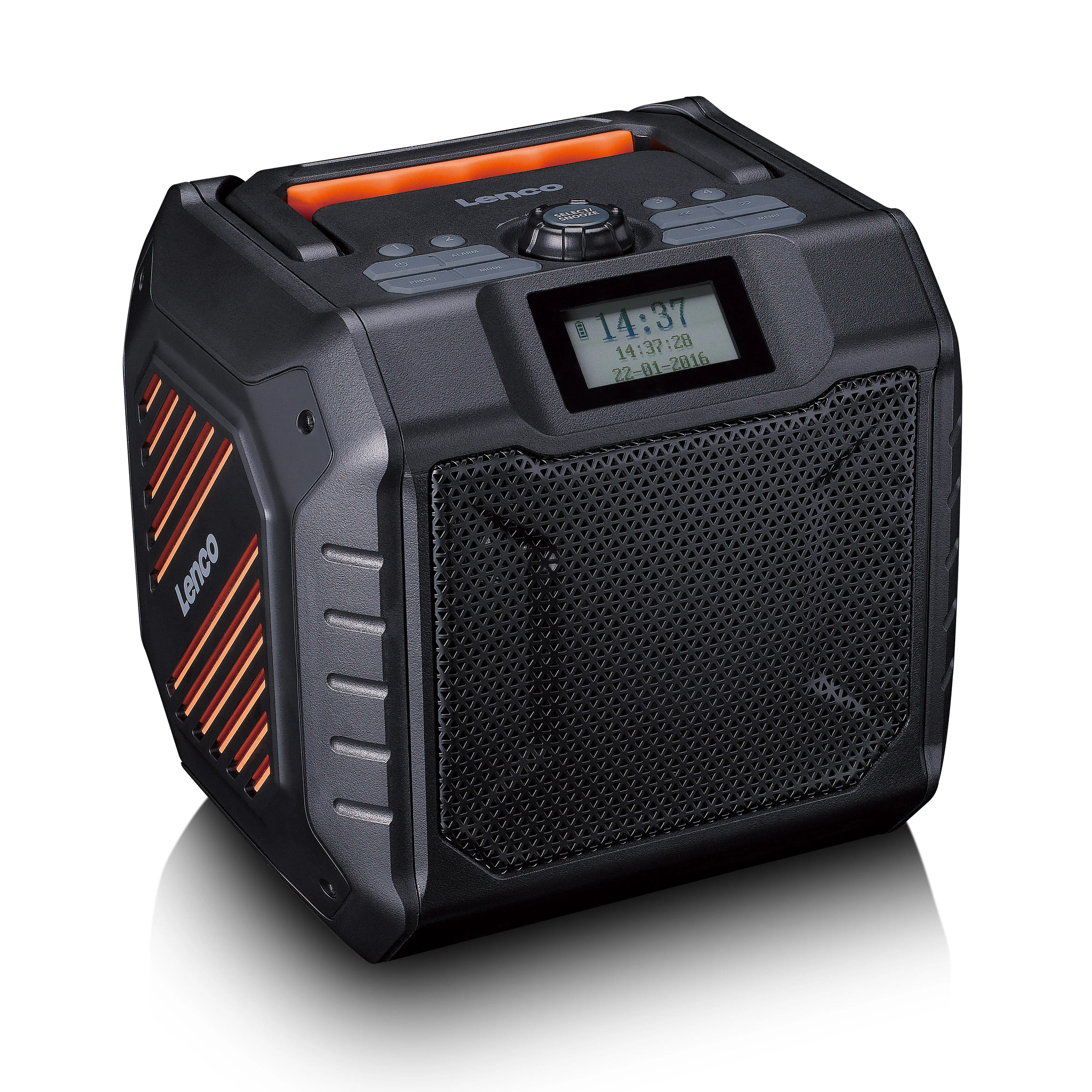 LENCO ODR-160GY - Krachtige draagbare outdoor DAB+/FM radio met Bluetooth® - IPX5 waterbestendig - Bouwradio - Grijs - Image 9