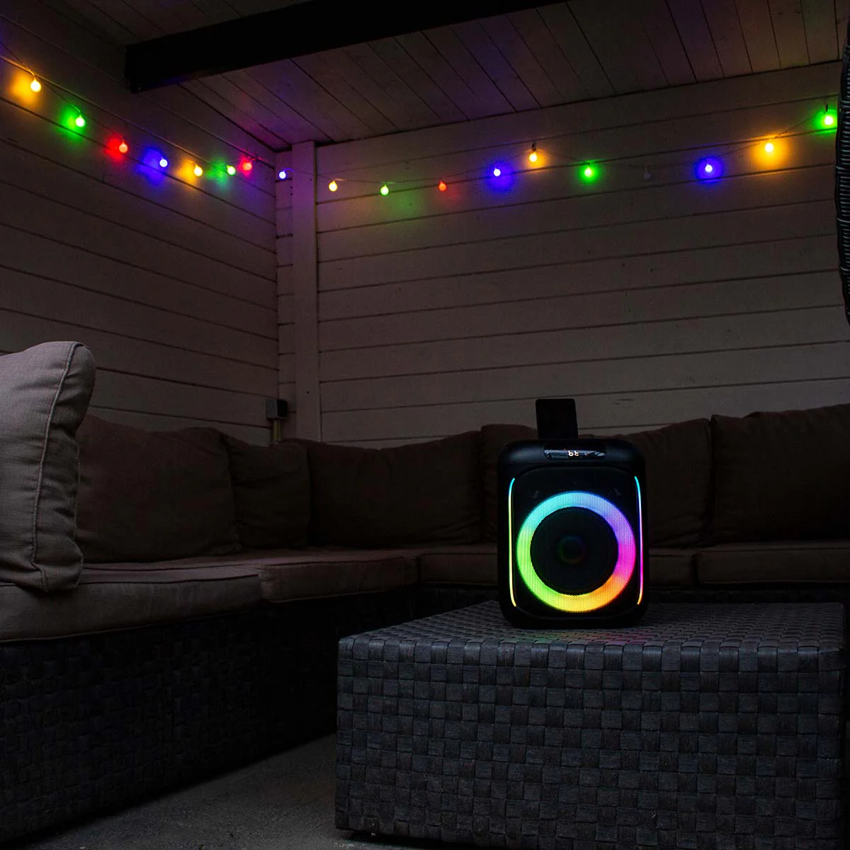LENCO PA-101BK - Bluetooth® Party Speaker met LED-lichteffecten - 100W RMS, USB, 14 uur batterijduur - Zwart - Image 17