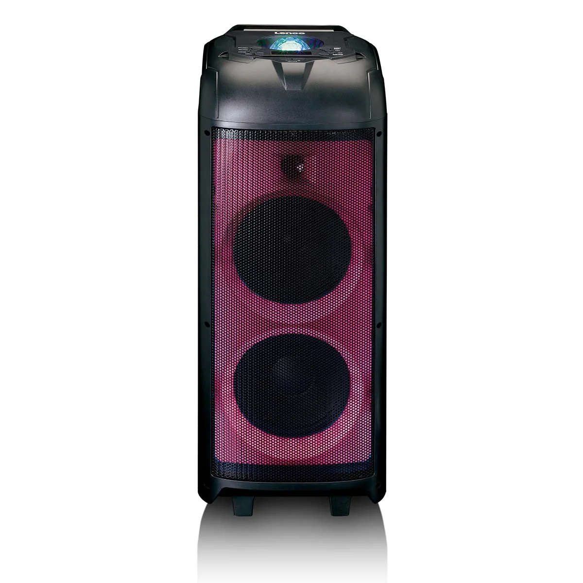 LENCO PA-260BK - PA met front LED verlichting en disco bal - Image 3