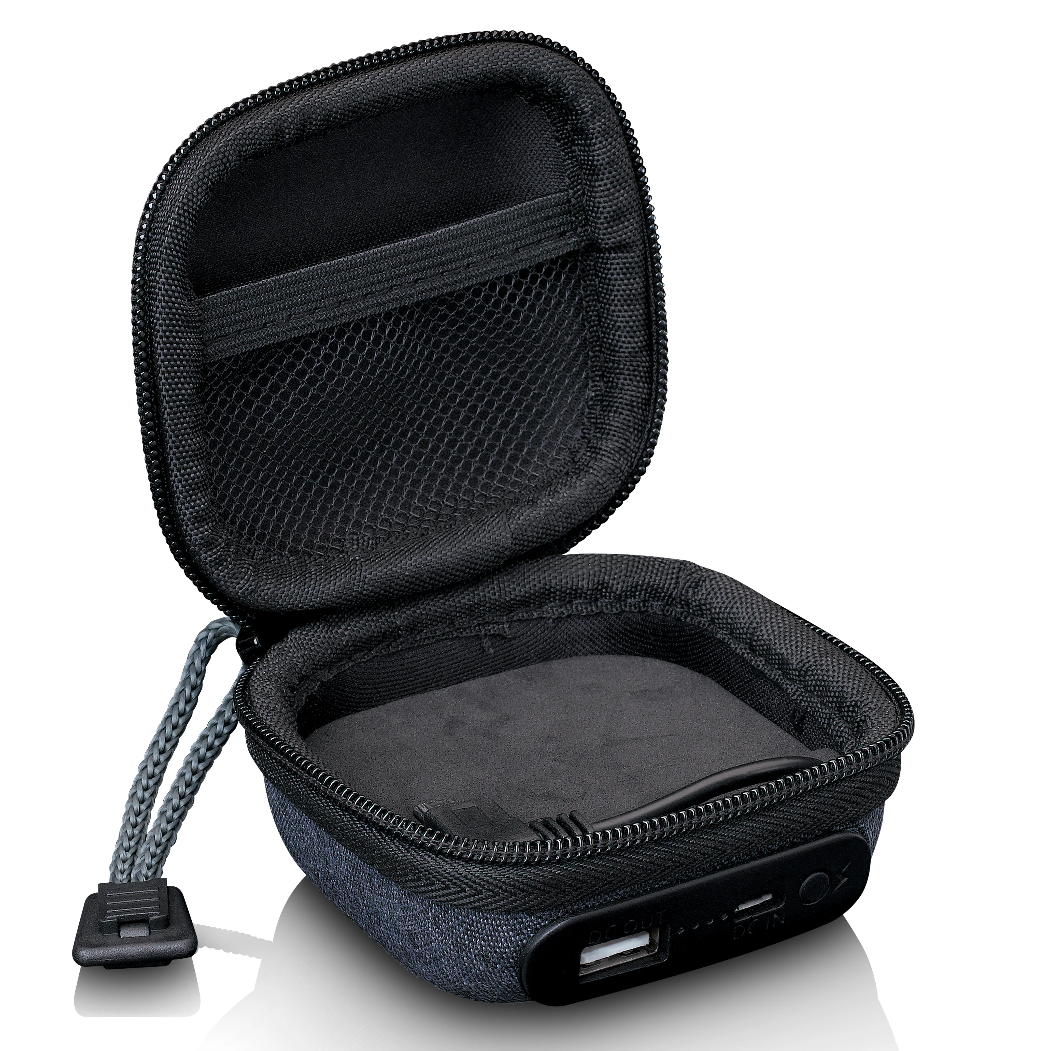 LENCO PBC-10GY - Case met ingebouwde powerbank - Grijs - Image 4