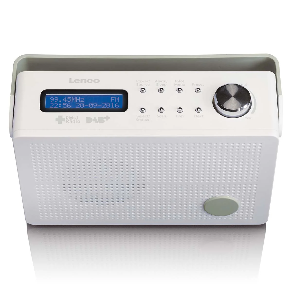 LENCO PDR-030WH - Draagbare DAB+/FM Radio met wekkerfunctie - Wit - Image 3