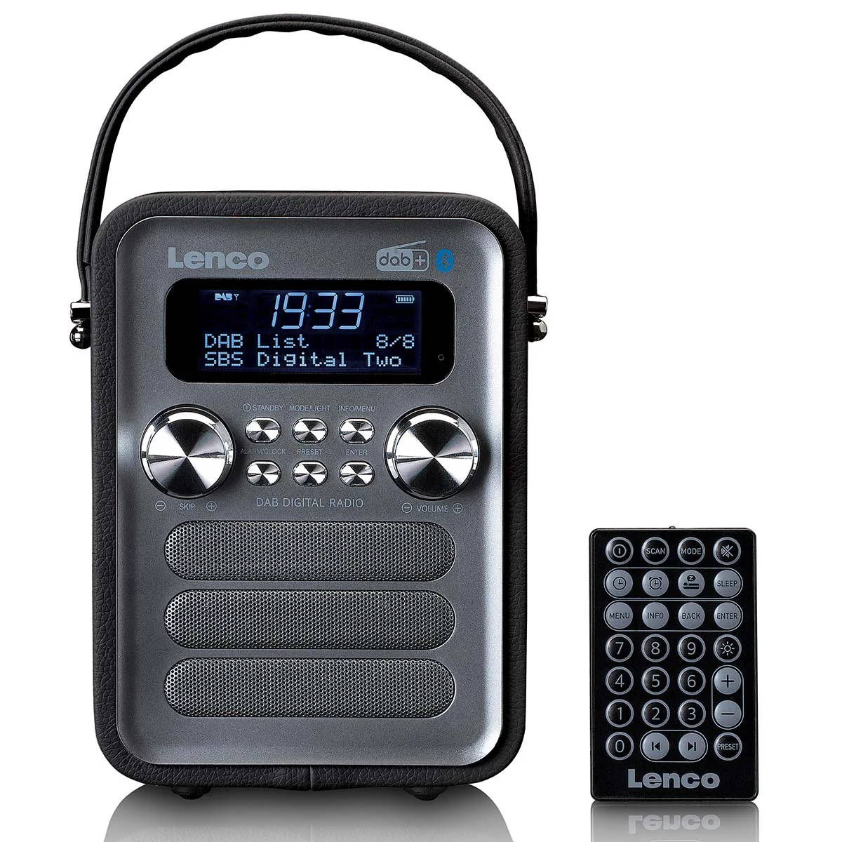 LENCO PDR-051BKSI - Draagbare DAB+ FM Radio met Bluetooth® en AUX-ingang, oplaadbare batterij - Zwart - Image 2