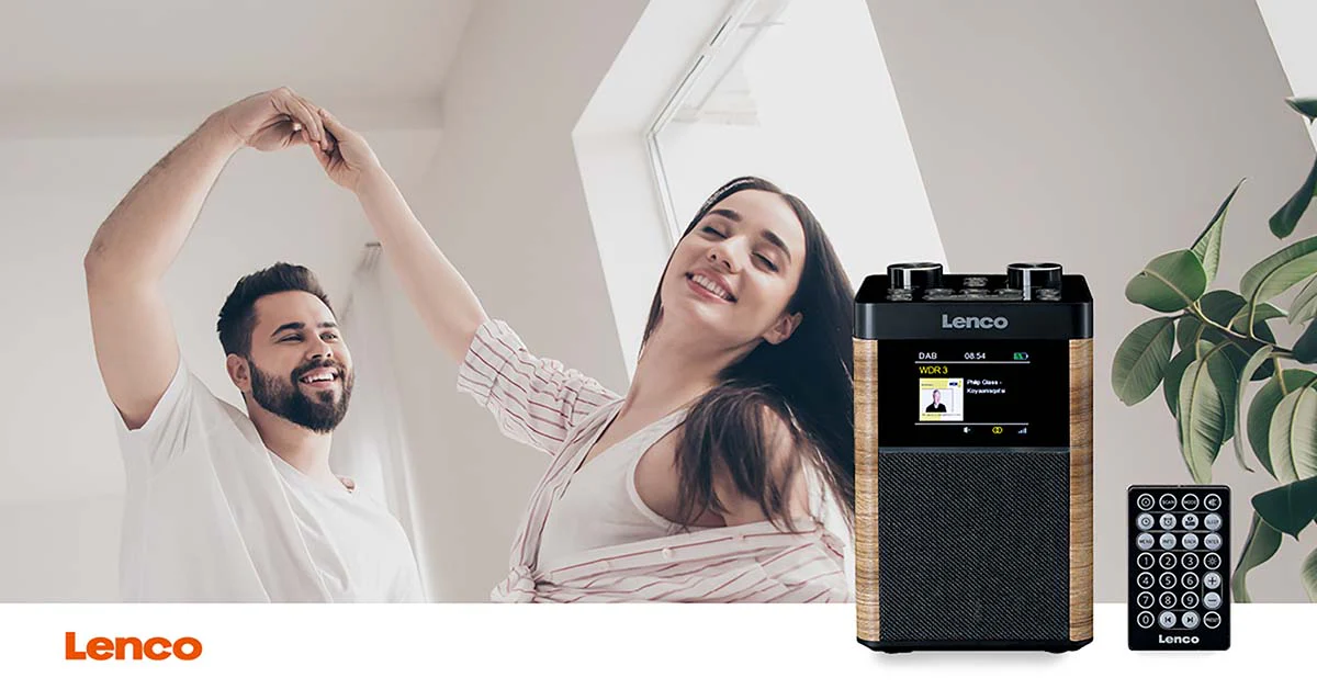 LENCO PDR-060WD - Portable DAB+/FM Radio Bluetooth®, 10W Speaker, 14H Batterij - Zwart - Image 20