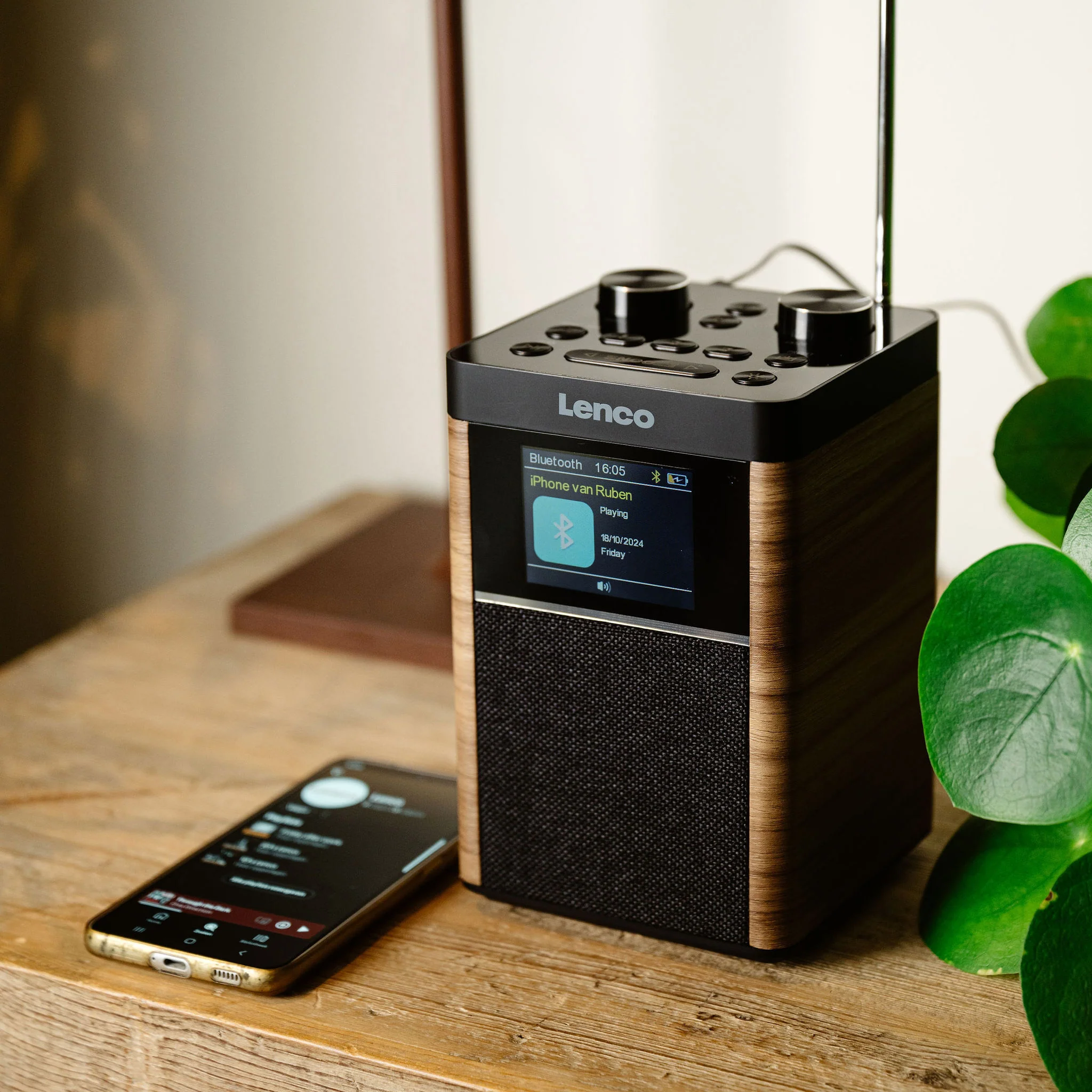 LENCO PDR-060WD - Portable DAB+/FM Radio Bluetooth®, 10W Speaker, 14H Batterij - Zwart - Image 22
