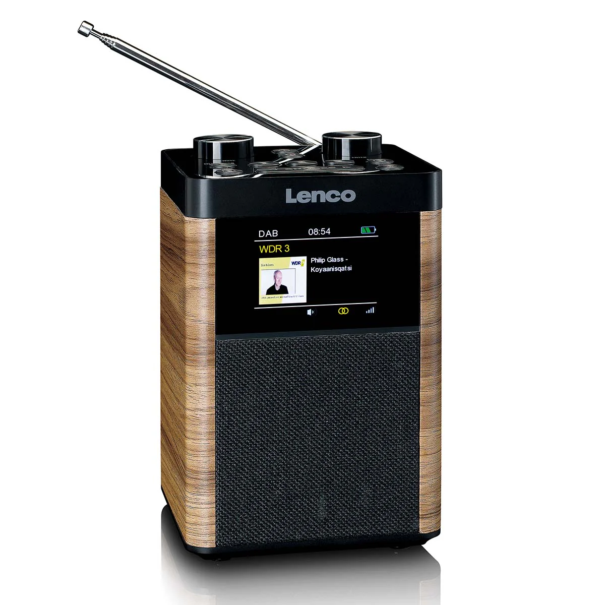 LENCO PDR-060WD - Portable DAB+/FM Radio Bluetooth®, 10W Speaker, 14H Batterij - Zwart - Image 5