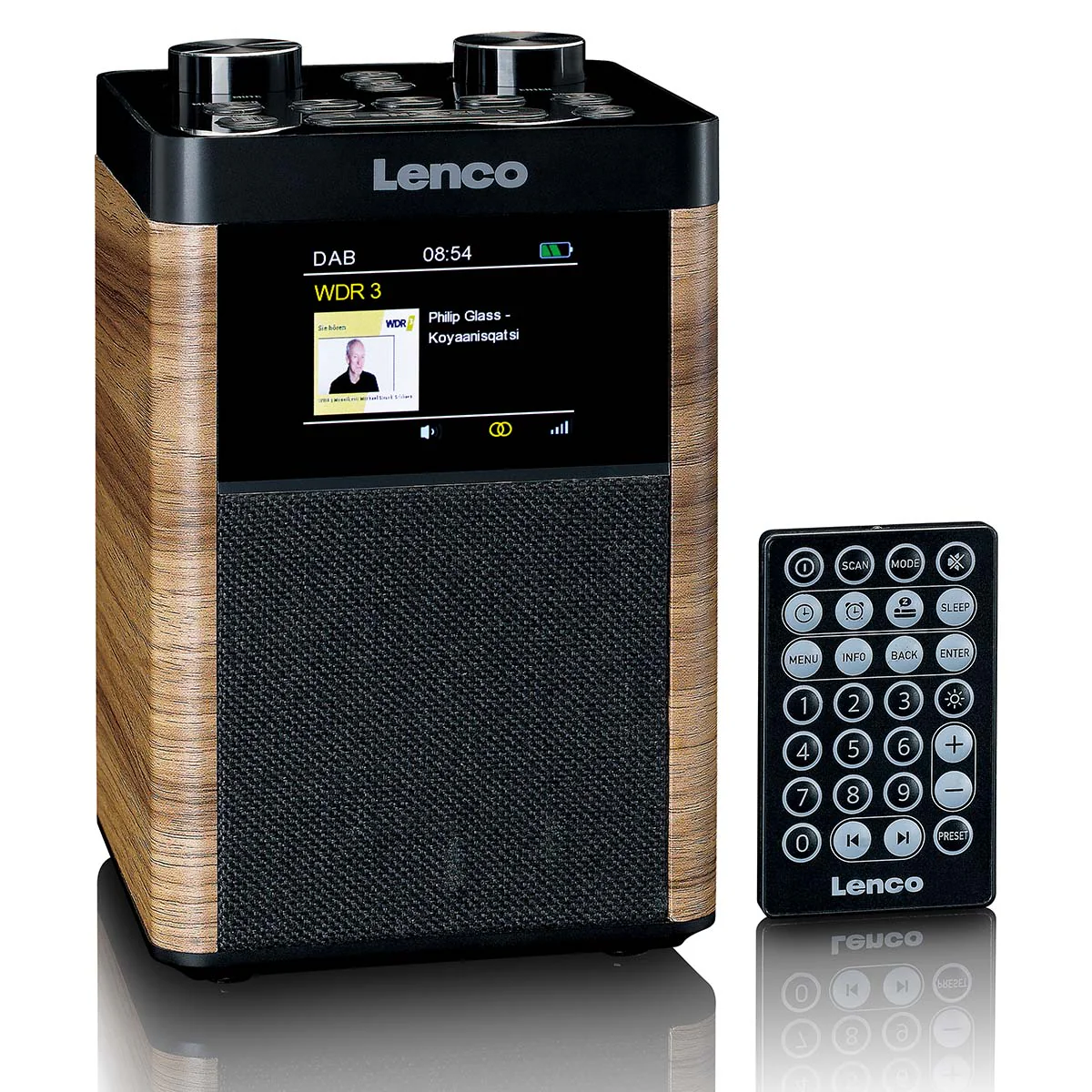 LENCO PDR-060WD - Portable DAB+/FM Radio Bluetooth®, 10W Speaker, 14H Batterij - Zwart - Image 7