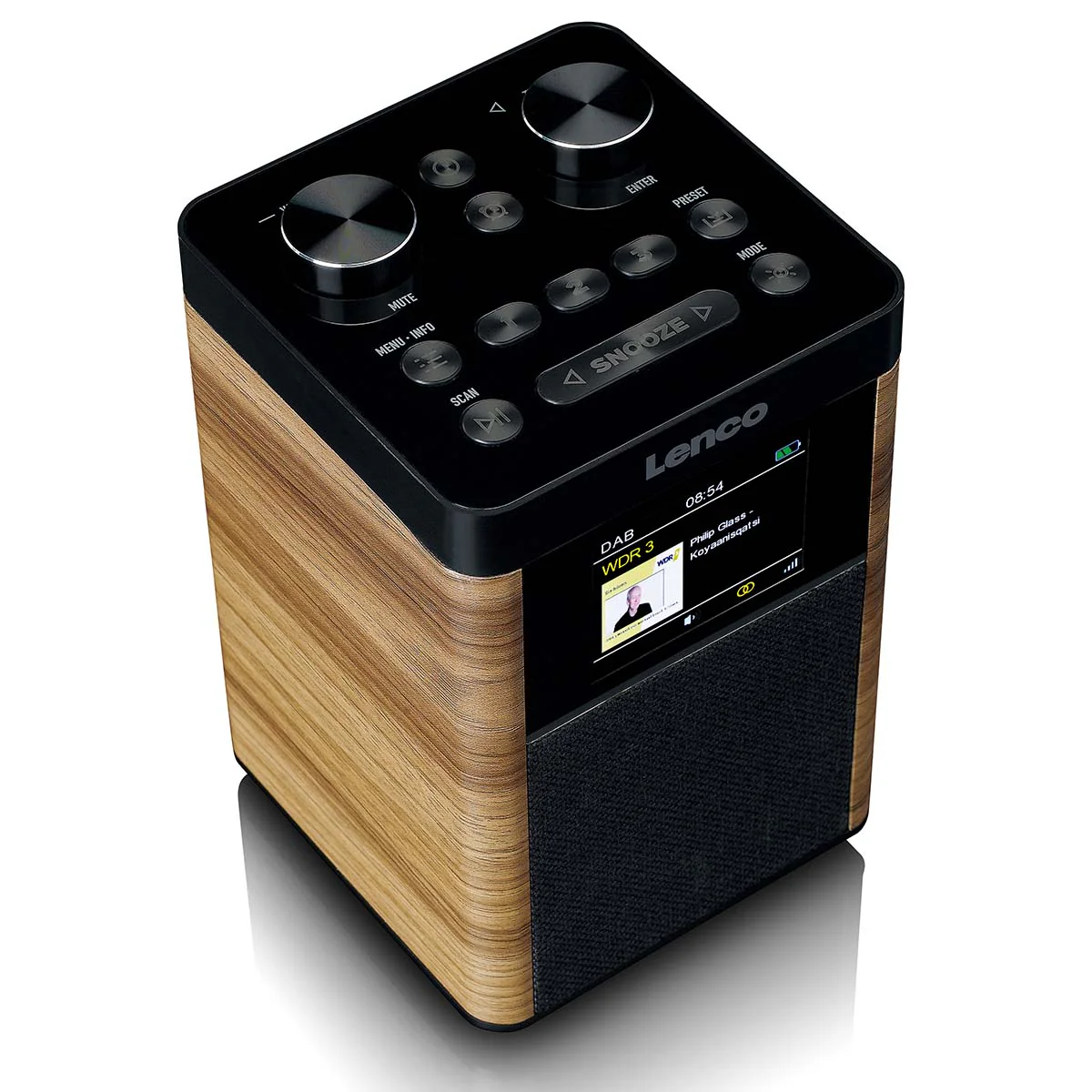 LENCO PDR-060WD - Portable DAB+/FM Radio Bluetooth®, 10W Speaker, 14H Batterij - Zwart - Image 8