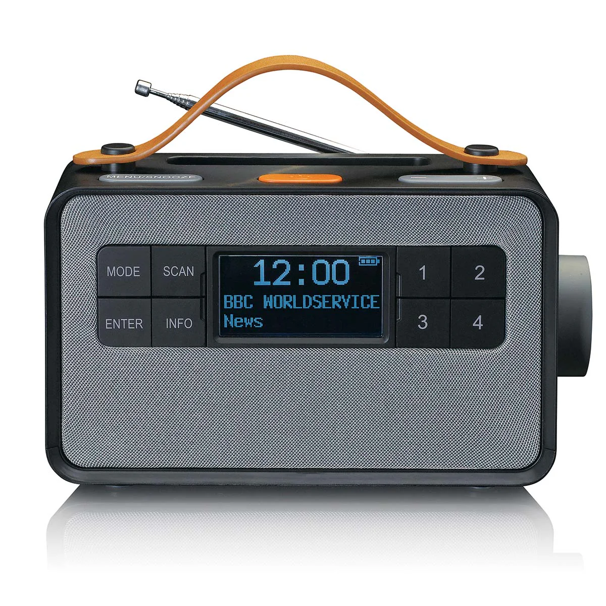 LENCO PDR-065BK - Draagbare FM/DAB+ radio met grote knoppen en "Easy Mode" functie - Zwart - Image 3