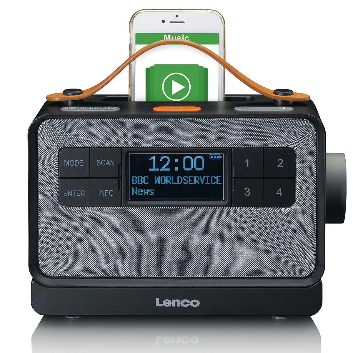 LENCO PDR-065BK - Draagbare FM/DAB+ radio met grote knoppen en "Easy Mode" functie - Zwart - Image 5