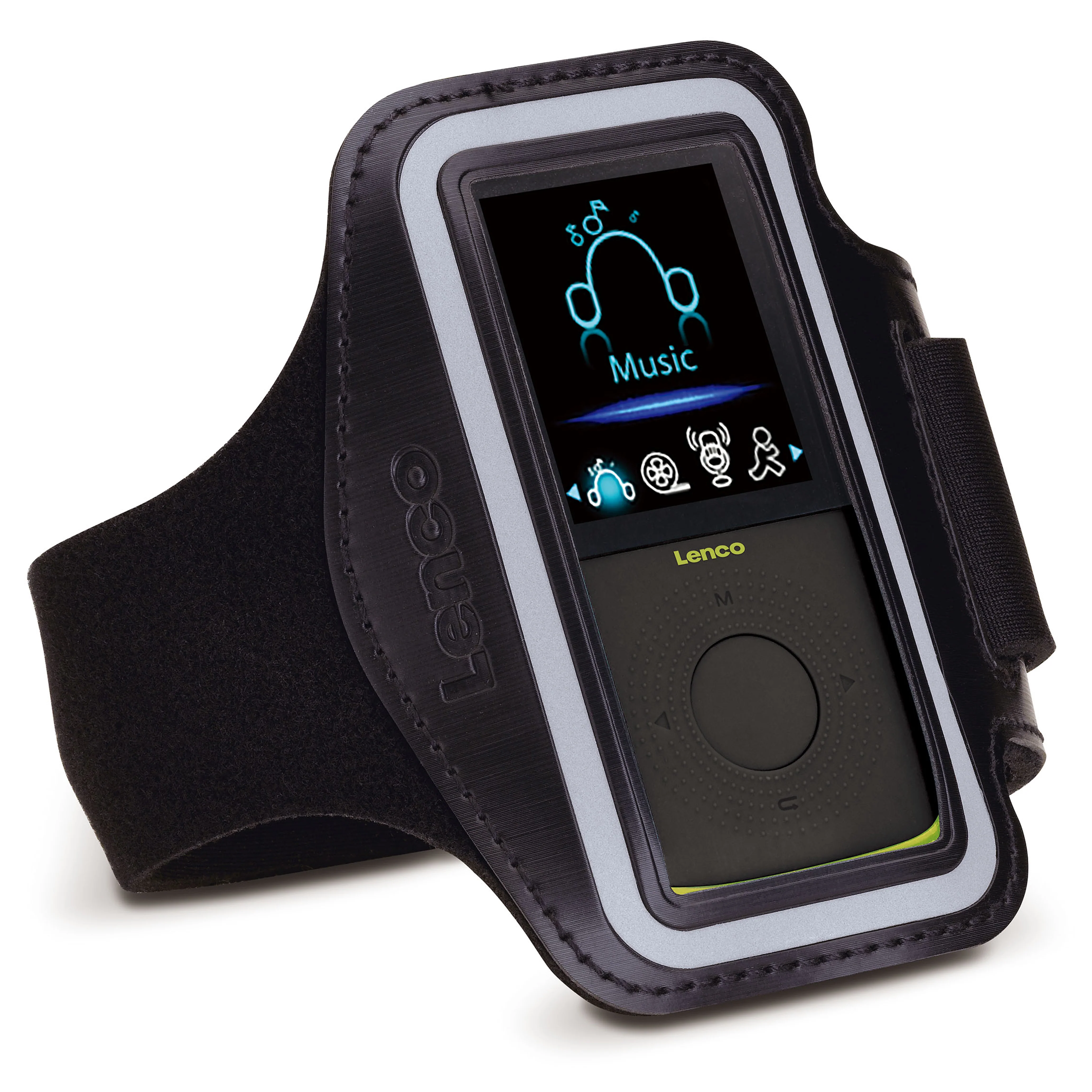 LENCO PODO-153LM - Sport MP3/4 Speler met stappenteller en sport oordopjes en sport armband - Lime - Image 3