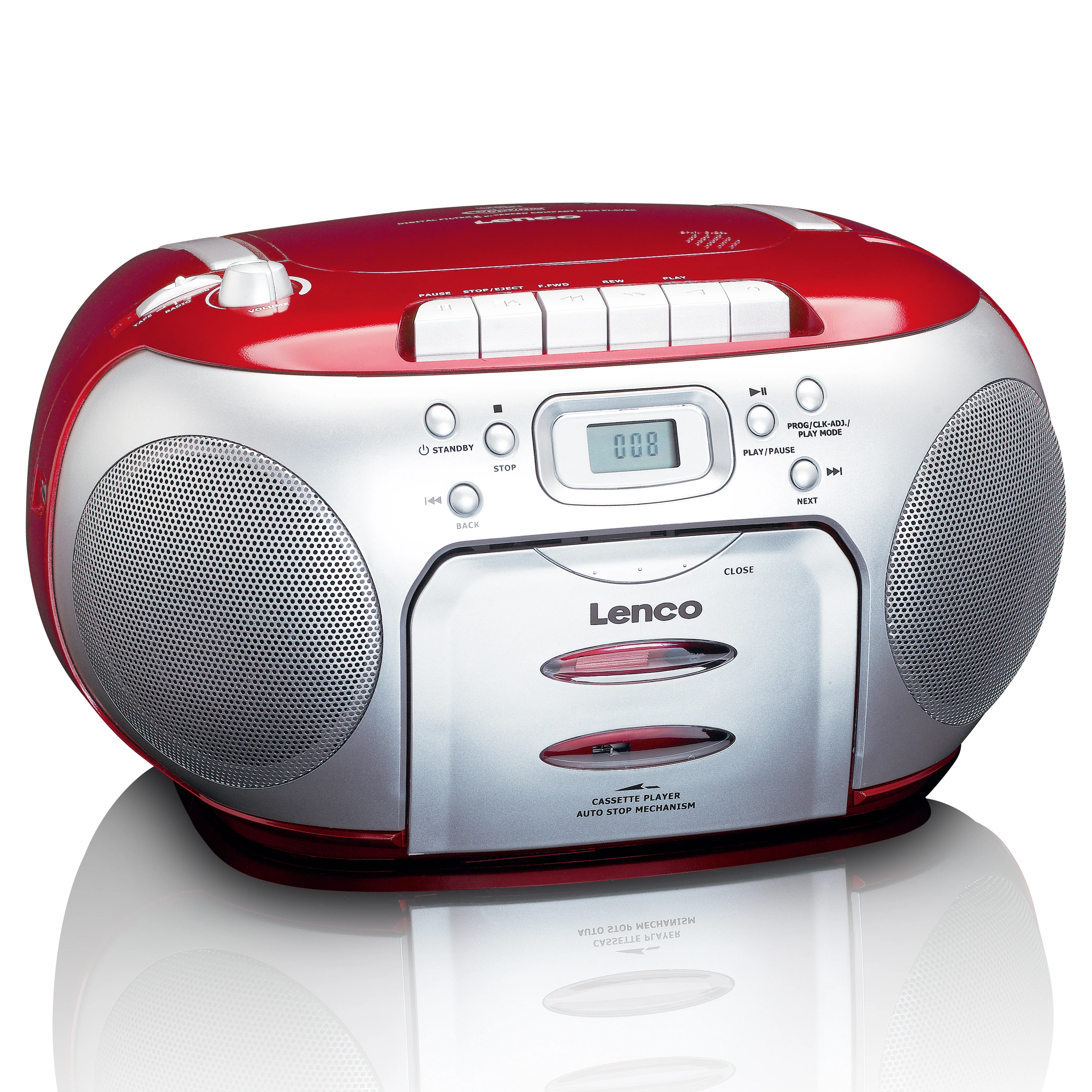 LENCO SCD-420RD - Portable FM Radio CD - Cassettespeler - Image 4