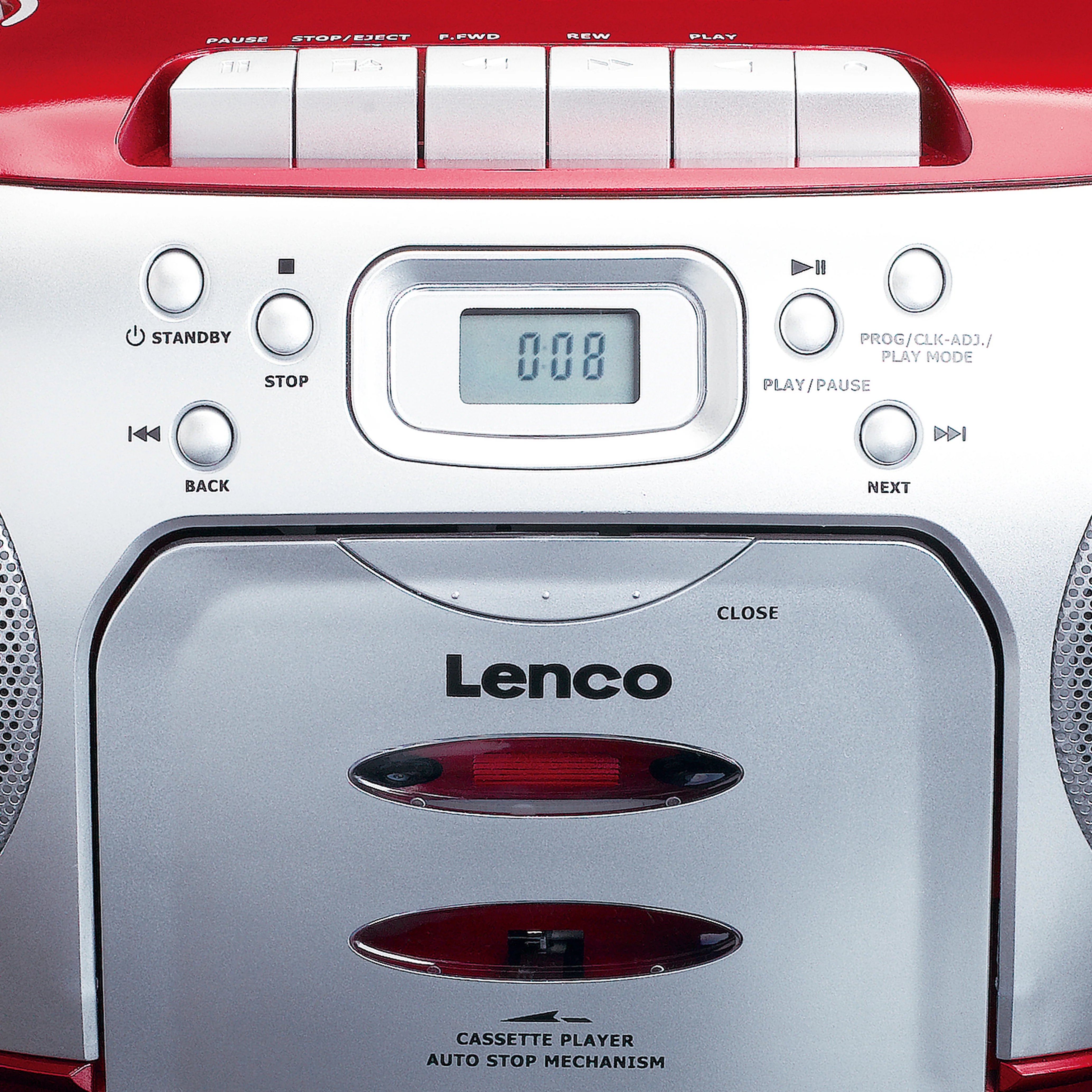 LENCO SCD-420RD - Portable FM Radio CD - Cassettespeler - Image 5