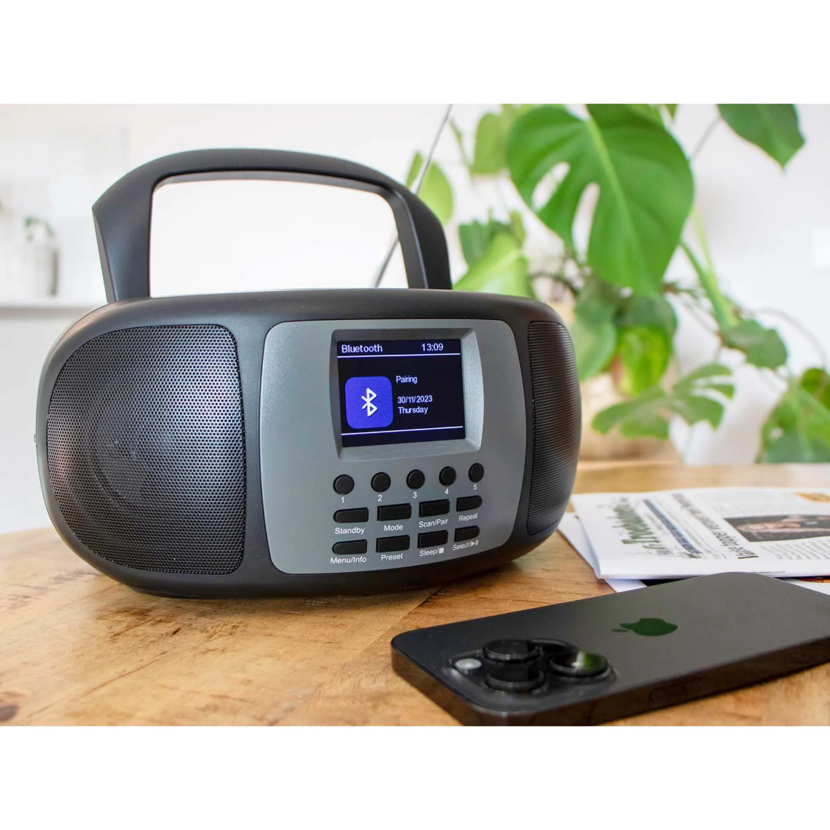 LENCO SCD-860BK - Draagbare DAB+/FM radio met Bluetooth®, CD-speler en groot LCD kleurendisplay - Zwart - Image 17