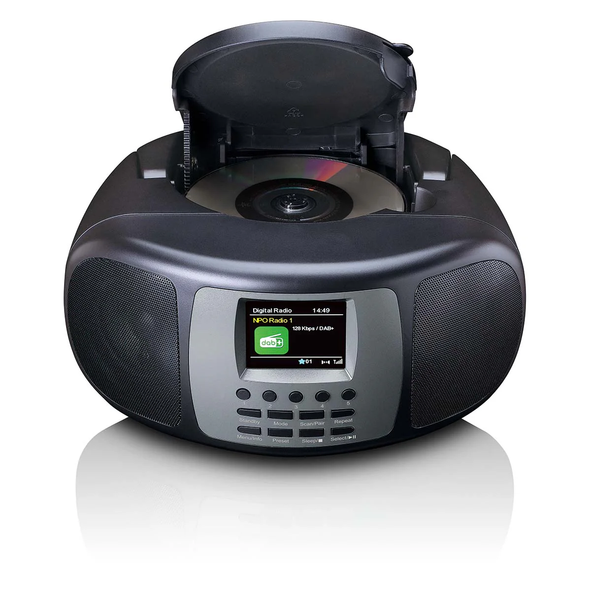 LENCO SCD-860BK - Draagbare DAB+/FM radio met Bluetooth®, CD-speler en groot LCD kleurendisplay - Zwart - Image 4