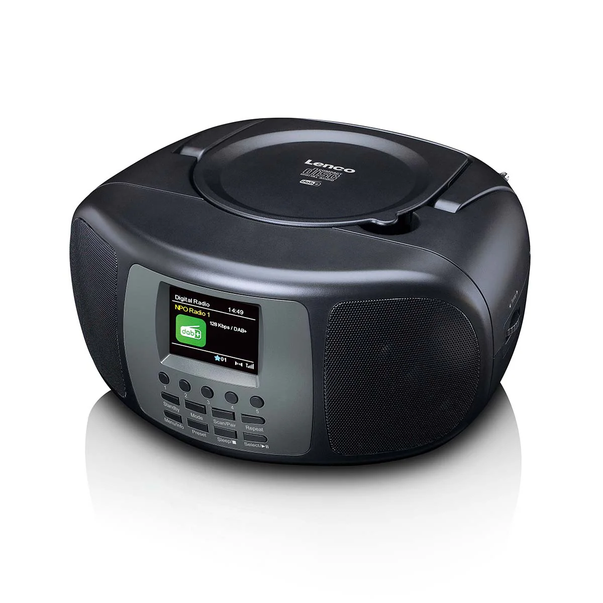 LENCO SCD-860BK - Draagbare DAB+/FM radio met Bluetooth®, CD-speler en groot LCD kleurendisplay - Zwart - Image 7