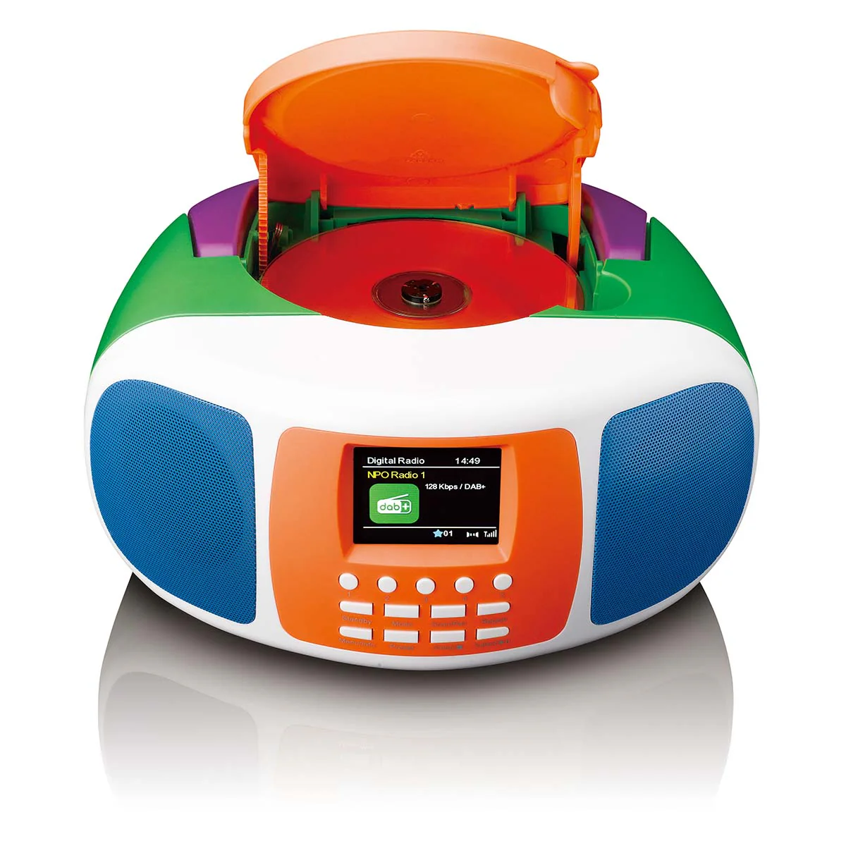 LENCO SCD-861KIDS - Draagbare DAB+/FM radio met Bluetooth®, CD-speler en groot LCD kleurendisplay - Vrolijke kleuren voor kinderen - Image 3