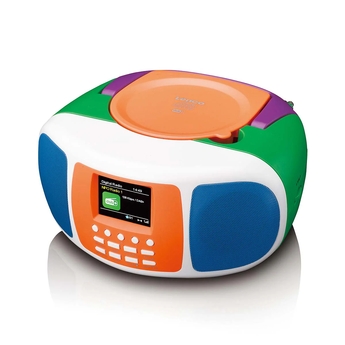 LENCO SCD-861KIDS - Draagbare DAB+/FM radio met Bluetooth®, CD-speler en groot LCD kleurendisplay - Vrolijke kleuren voor kinderen - Image 4