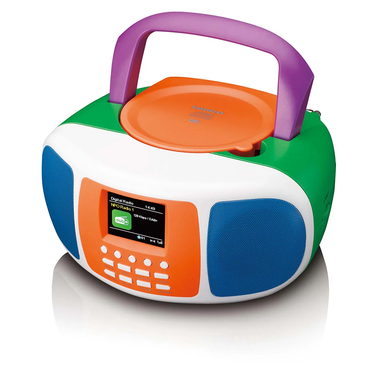 LENCO SCD-861KIDS - Draagbare DAB+/FM radio met Bluetooth®, CD-speler en groot LCD kleurendisplay - Vrolijke kleuren voor kinderen - Image 5