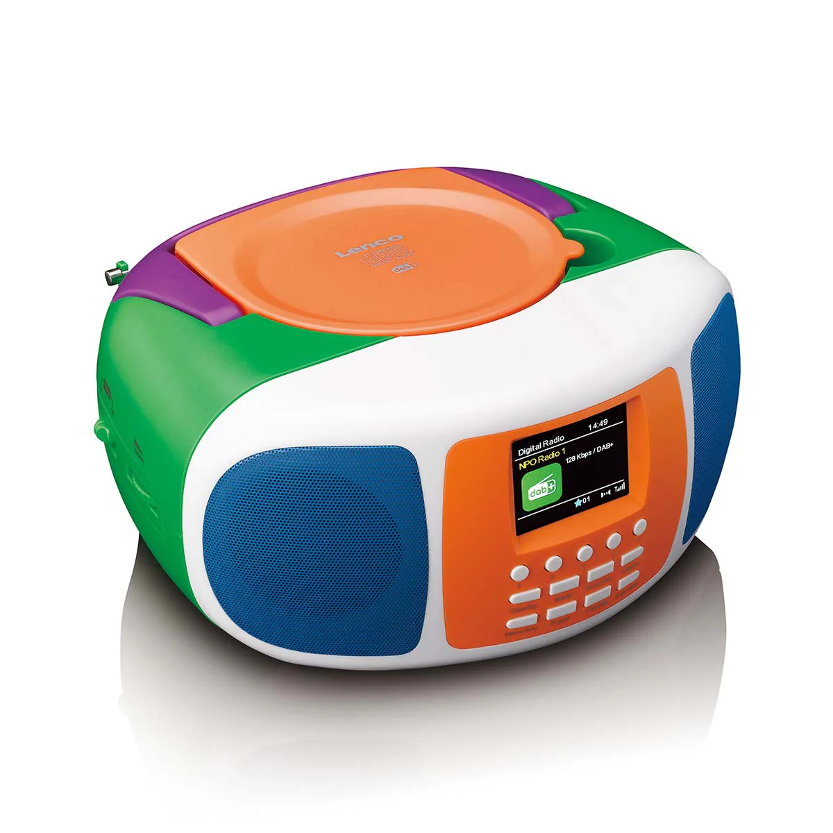 LENCO SCD-861KIDS - Draagbare DAB+/FM radio met Bluetooth®, CD-speler en groot LCD kleurendisplay - Vrolijke kleuren voor kinderen - Image 7