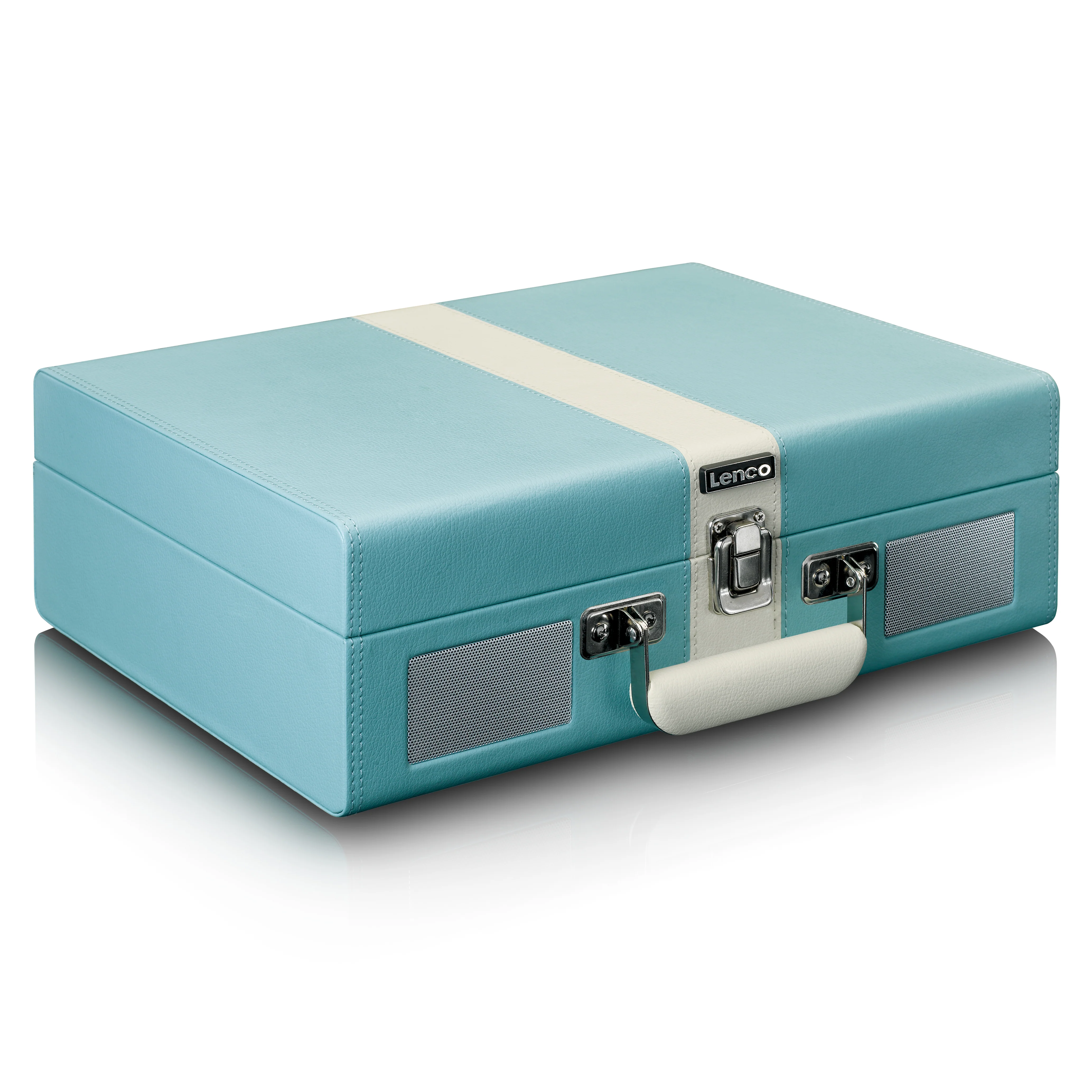 CLASSIC PHONO TT-110BUWH - Platenspeler met Bluetooth® ontvangst en ingebouwde speakers - Blauw Wit - Image 3