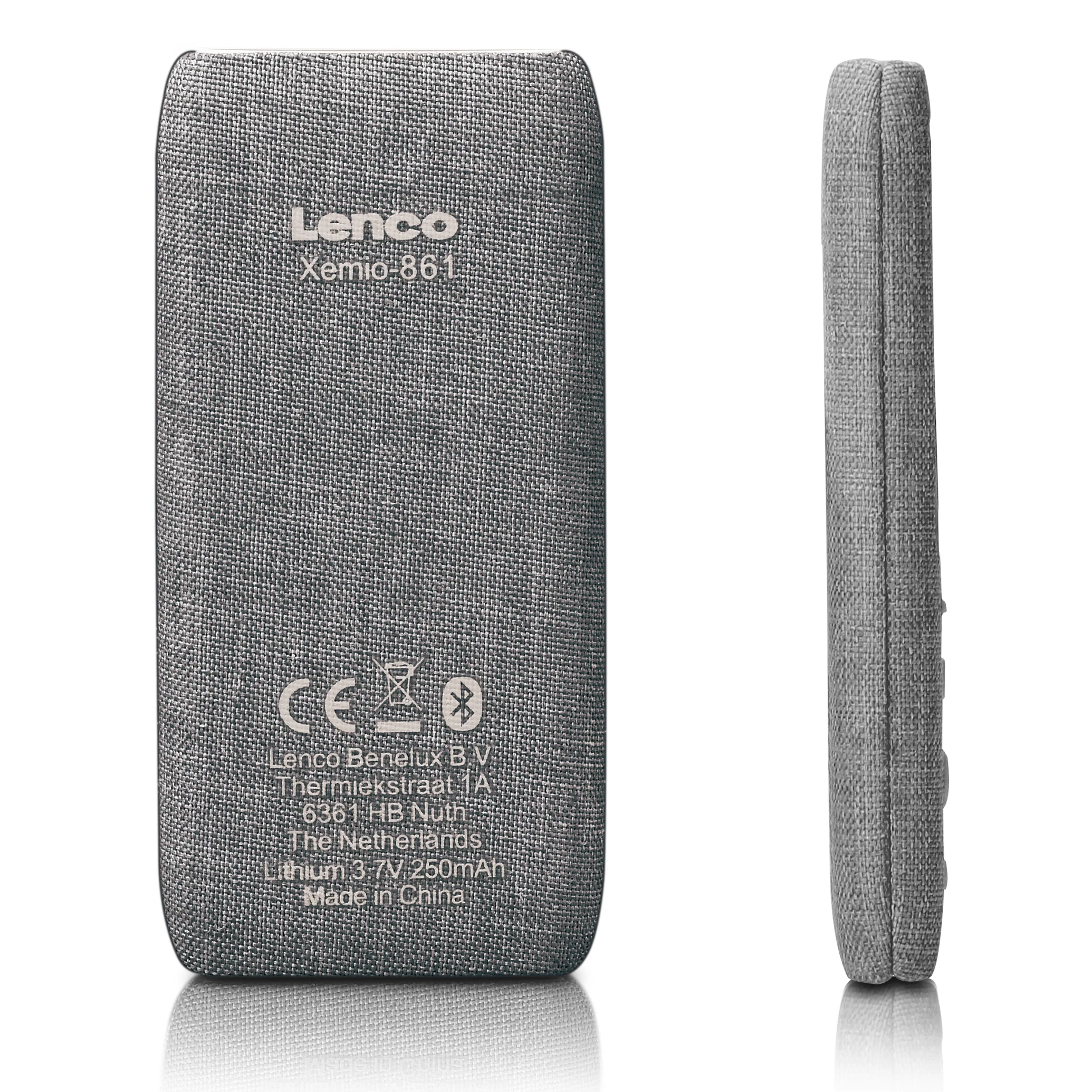 LENCO XEMIO-861GY - MP3/MP4 Player met Bluetooth® 8GB Micro SD Card - Grijs - Image 6